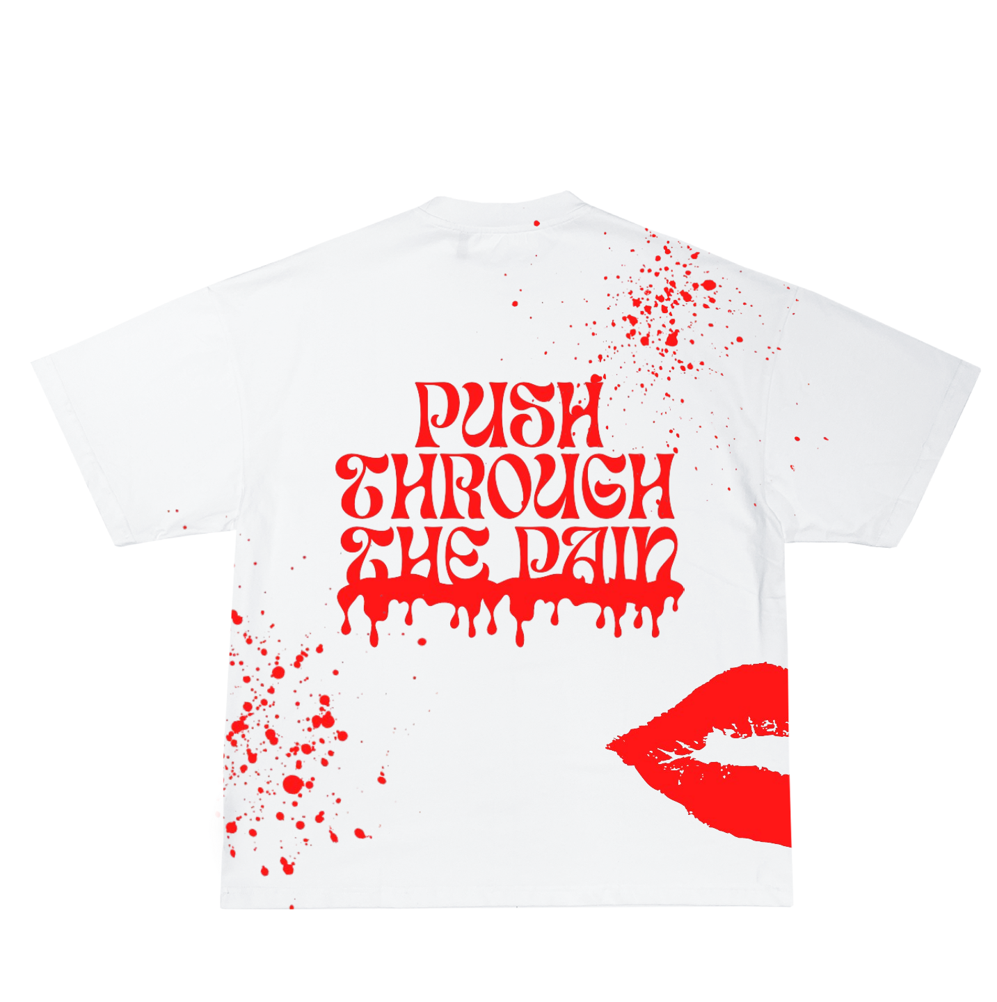 PUSH THROUGH T-SHIRT RED